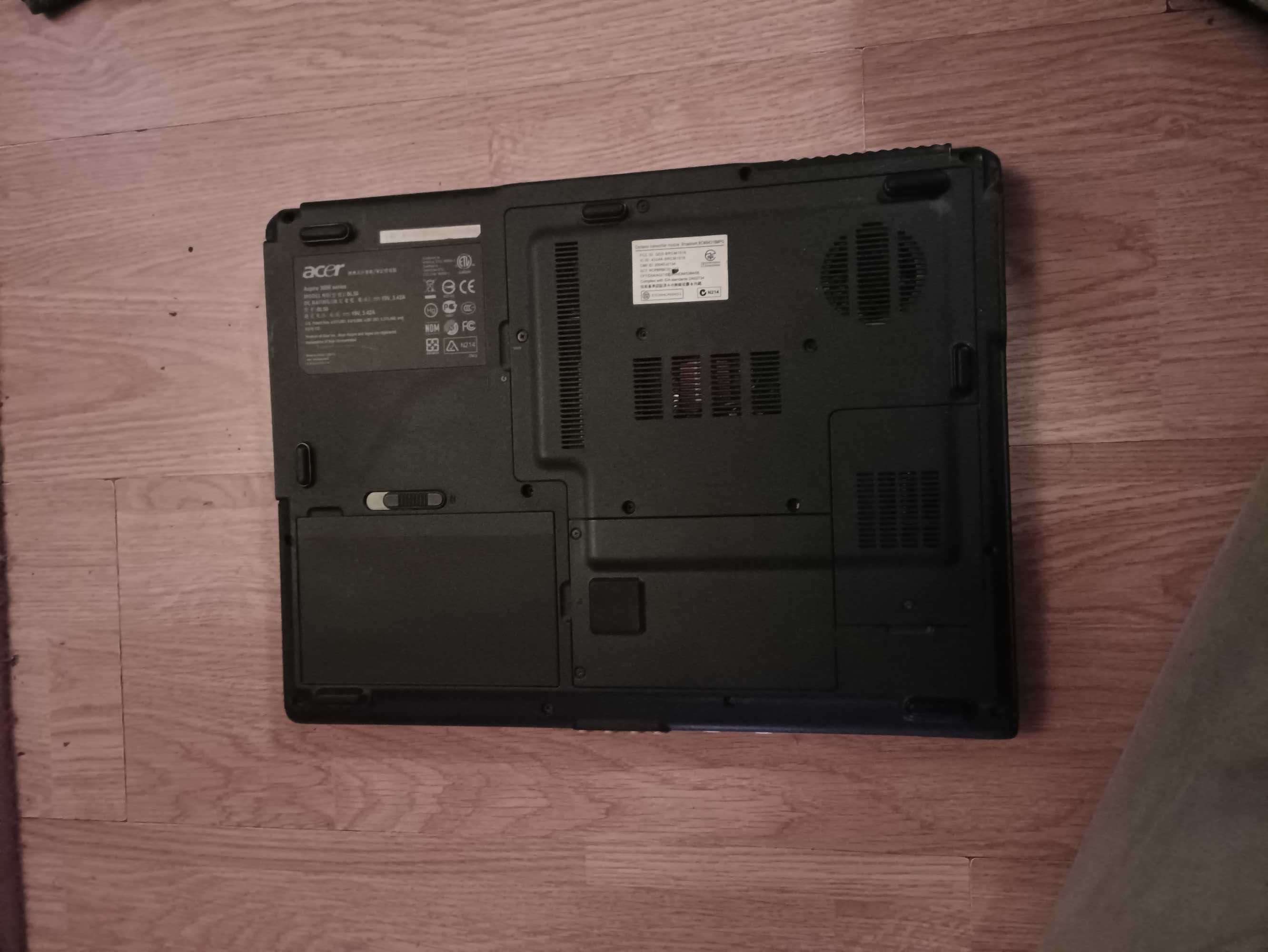 Laptop ACER ASPIRE 3690 komputer przenośny RAM 3GB ekran 15,4 Windows7