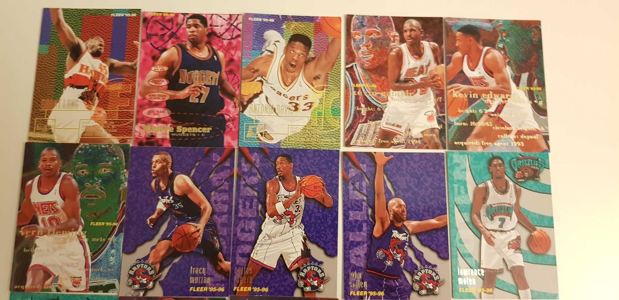 Karty kolekcjonerskie z zawodnikami NBA 1995-96 FLEER 20 szt.