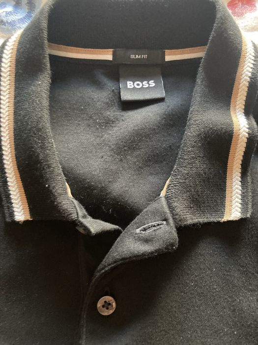 Поло BOSS оригінал чорна