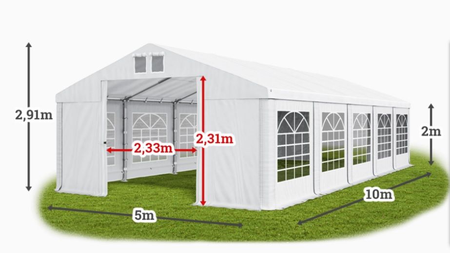 Шатер 5х10 ПВХ с мощным каркасом торговый павильон большой палатка