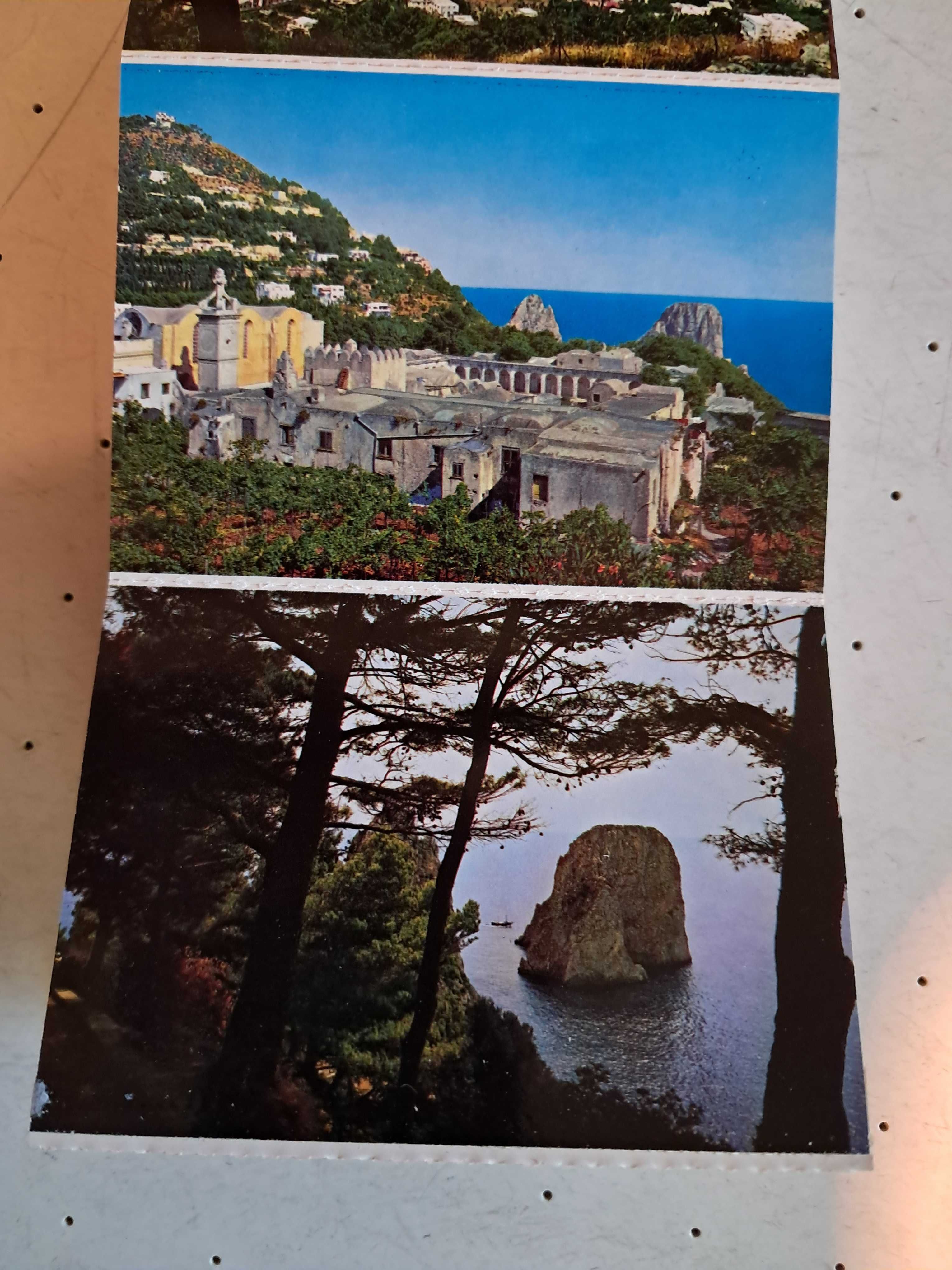 Widokówki Capri - albumik harmonijkowy z 18 szt. widokówek