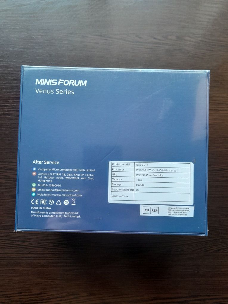 Міні-ПК MINISFORUM NAB6 Lite Intel Core i5-12600H, 12 ядер, 16/500GB