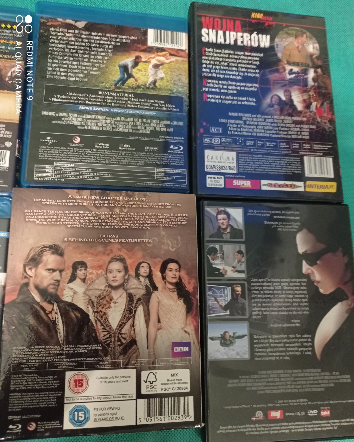 !OKAZJA! Zestaw film Blu-ray dvd ANGIELSKI Bourne Marvel Hobbit TANIO
