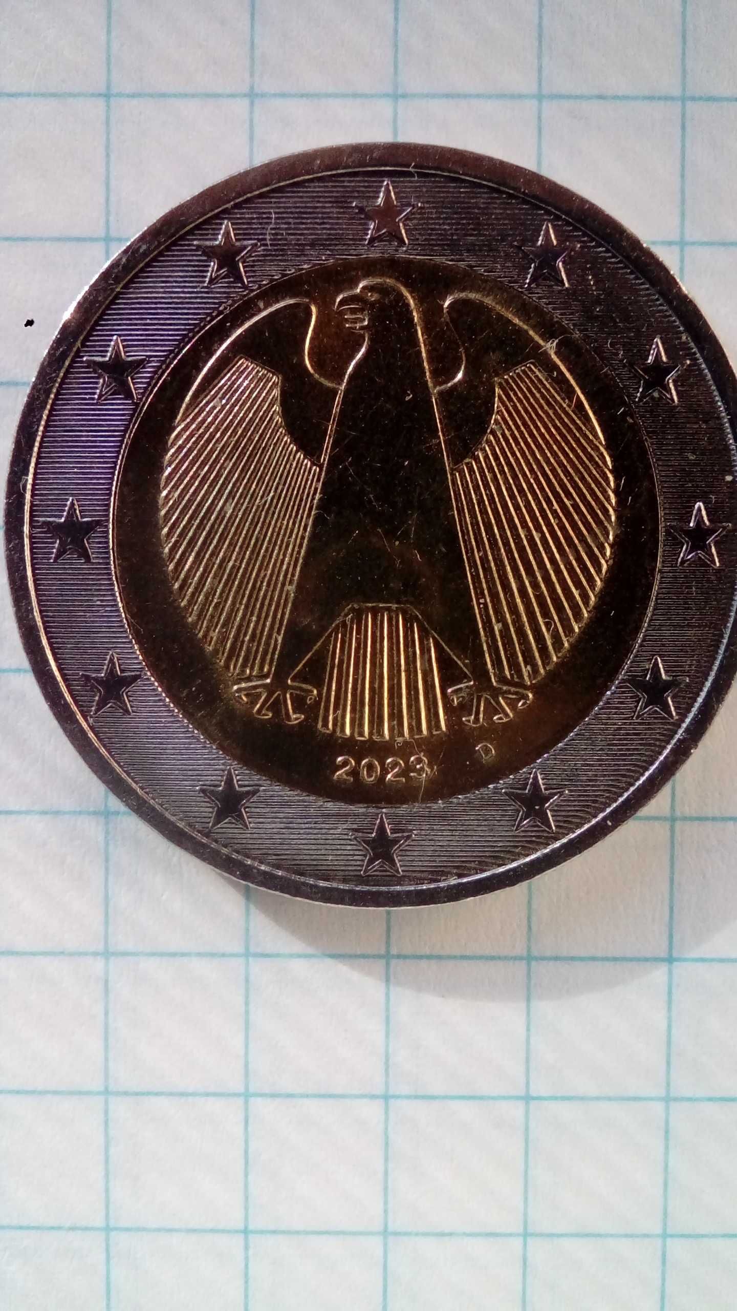 Moneta 2 euro dla kolekcjonera z Niemiec (orzeł)