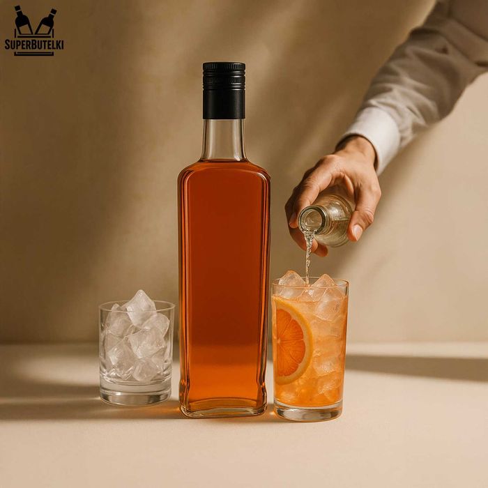 5x Butelka Walker 700 ml na whisky koniak bimber z zakrętkami