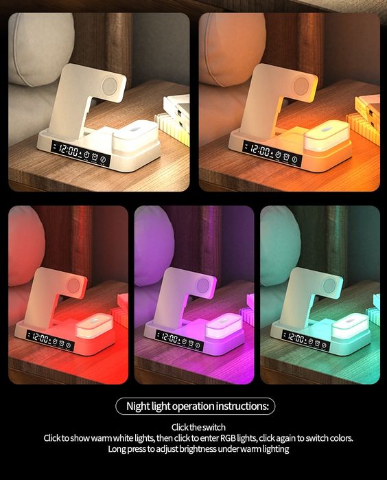 Зарядка JYD 5в1 станція база apple iphone watch airpods samsung xiaomi