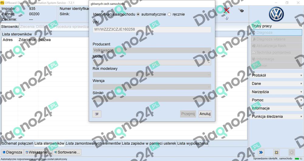 OKAZJA! TESTER Diagnostyczny VAS 5054A A3 A4 A6 Golf Tiguan Touran