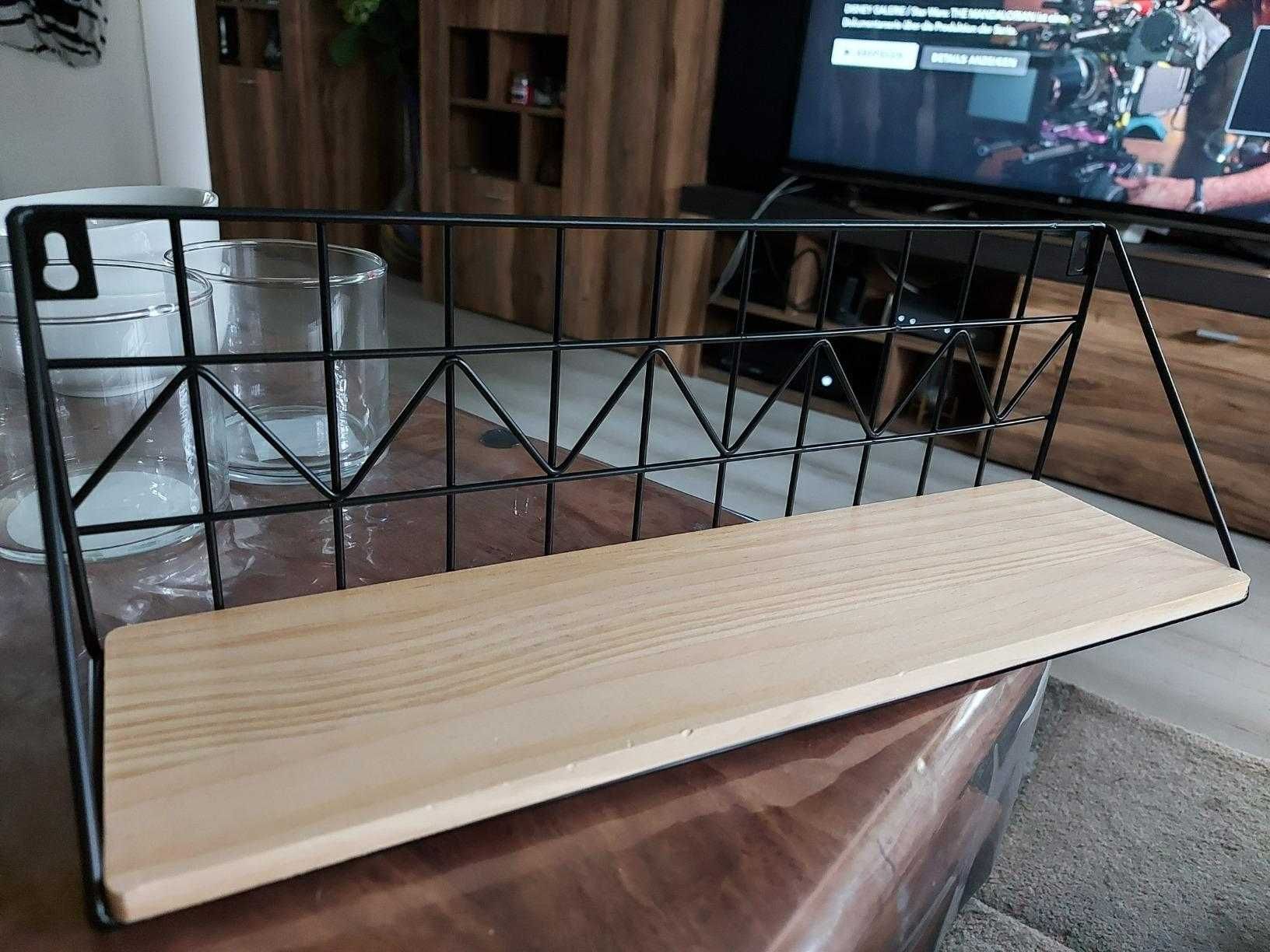 Loftowa dekoracja ścienna kwietnik dom 2 sztuki