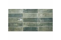 Płytki 30X60 Moha Green Square Bricks Glossy STR zielone LEROY MERLIN