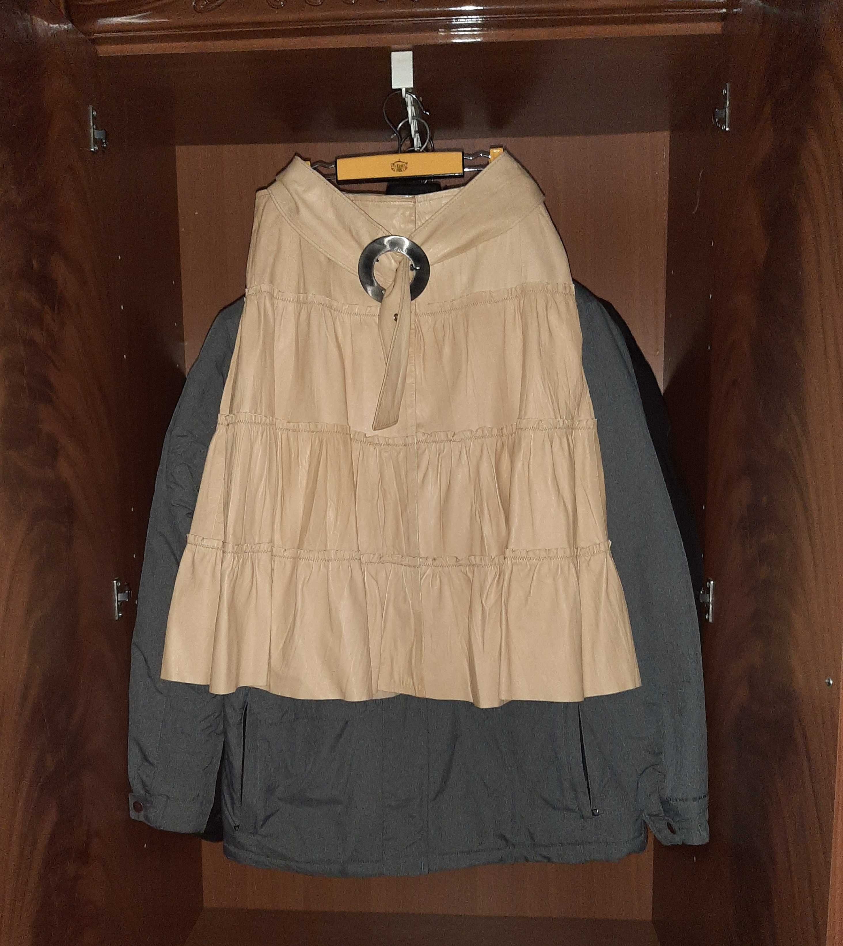 шкіряний плащ 3-в-1