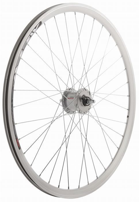 Koło Przód 28'' Srebrne Dynamo Prądnica Shimano Nexus Moc 3W