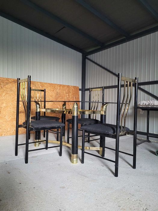 Stół szklany + krzesła