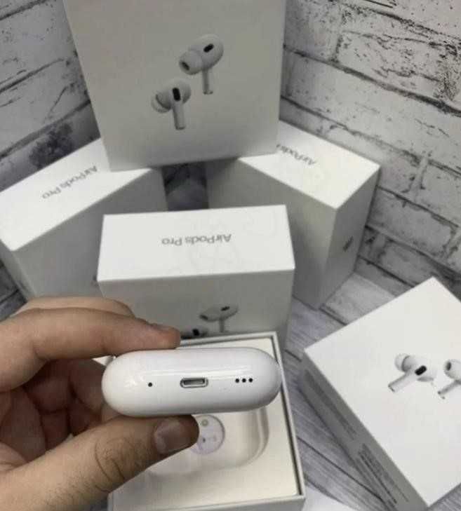 Бездротові навушники AirPods pro Gen 2 1в1 з оріг+ чохол у подарунок!!