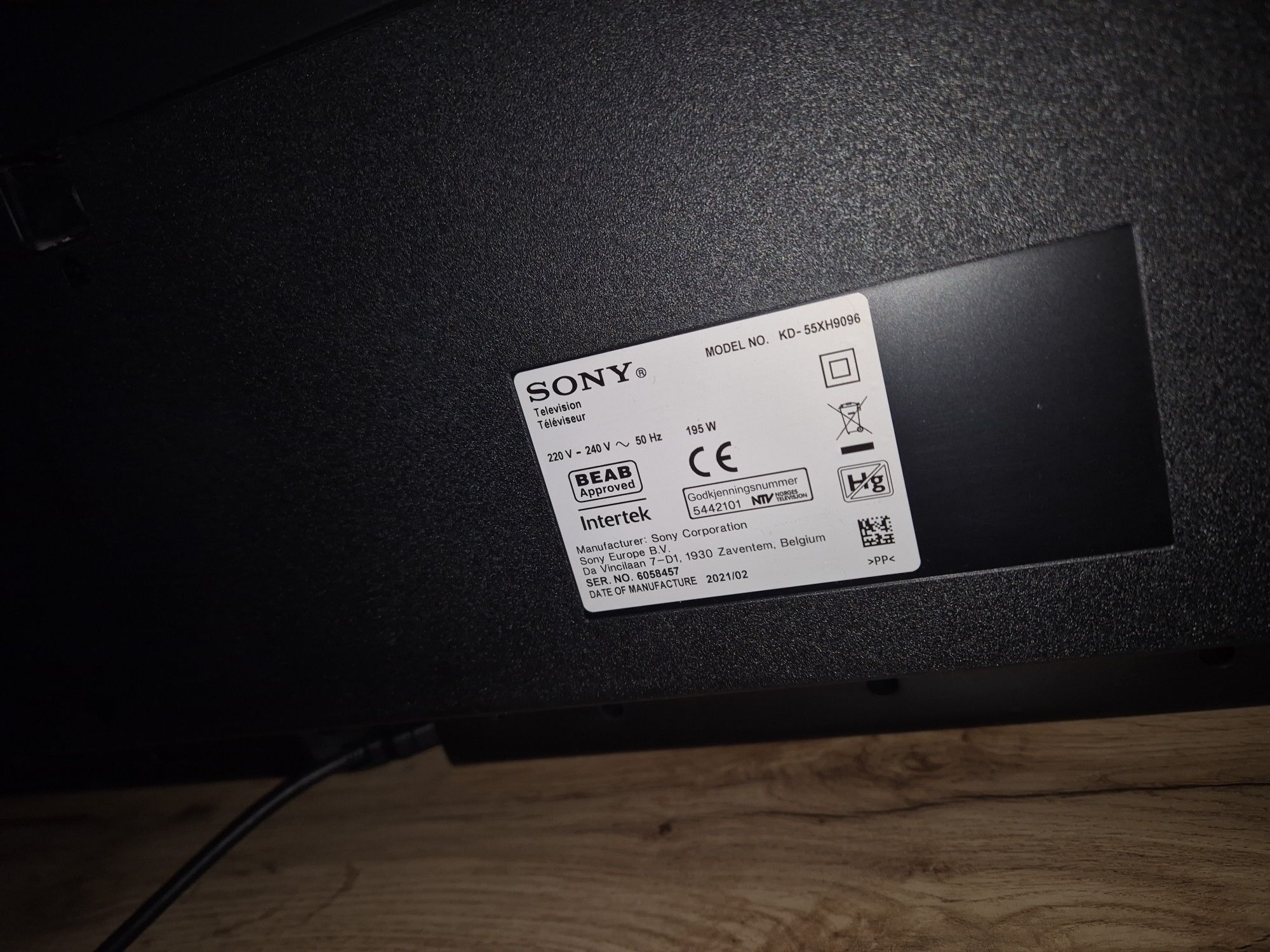 Telewizor Sony KD-55XH9096 Stan Idealny