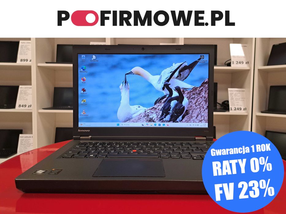 Tani 14" Laptop Lenovo ThinkPad T440p i5 8GB DVD SSD Win11 VGA