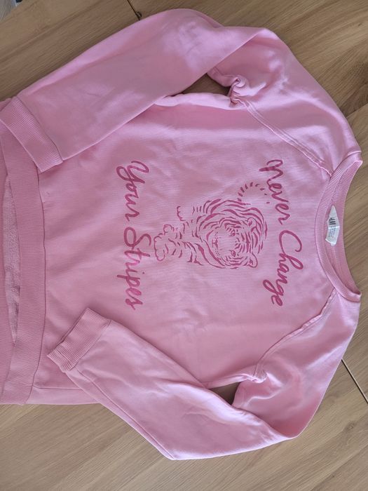 Rozowa bluza dla dziewczynki H&M 158/164