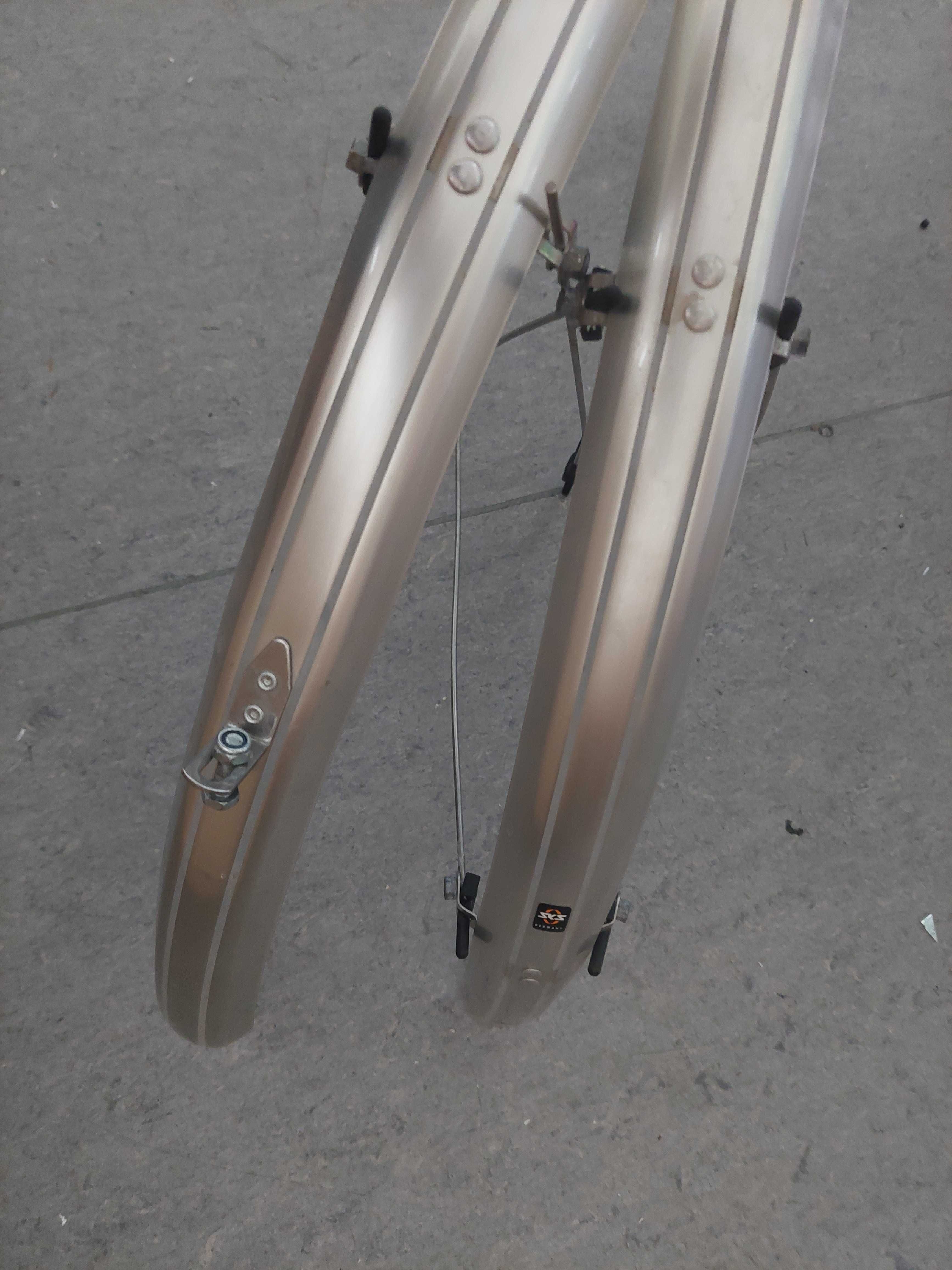 Błotnik aluminiowe do roweru 28 cali komplet na przód i tył