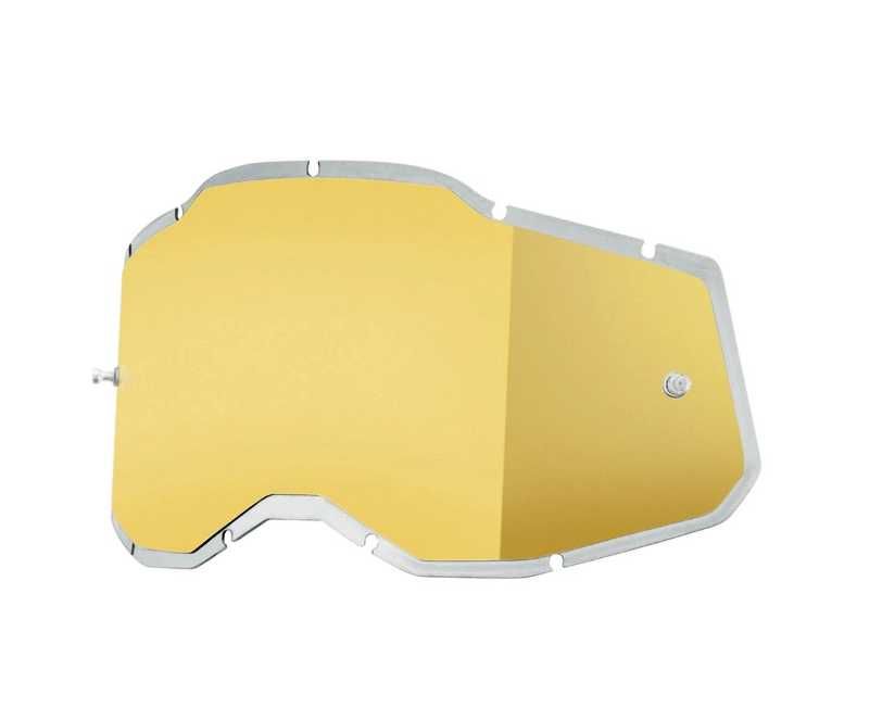 Szybka do gogli  100% Strata2 Accuri2 Racecraft2 MIRROR GOLD (STO5)