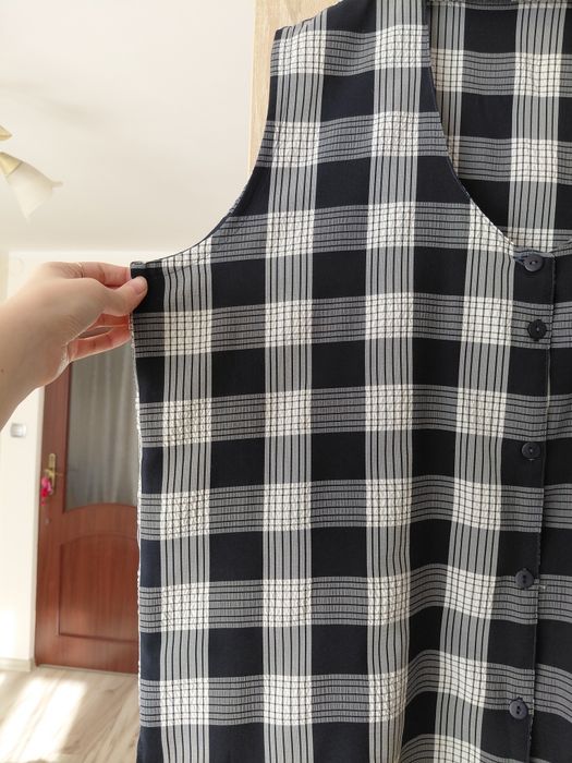 Koszula damska w kratkę rozpinana 5xl