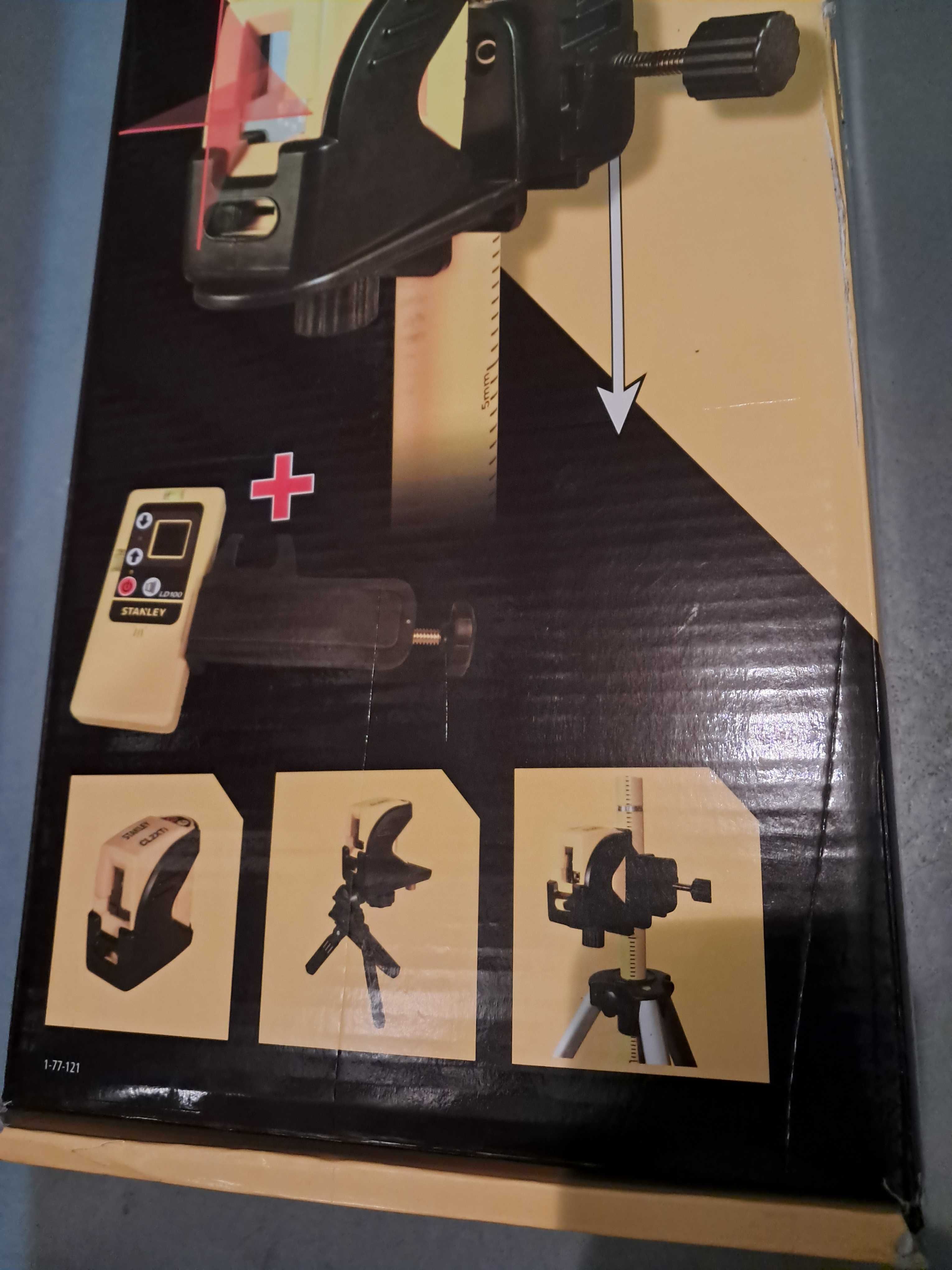 Laser krzyżowy CL2XTi + detektor Stanley LD100  NOWY zestaw