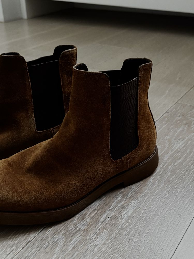 Buty męskie Kazar półbuty botki sztyblety jesień zima zamsz