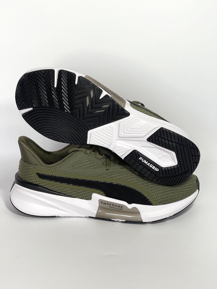 Оригінал Кросівки Puma Herren Pwrframe 376049-07 кроси хакі бігові 46