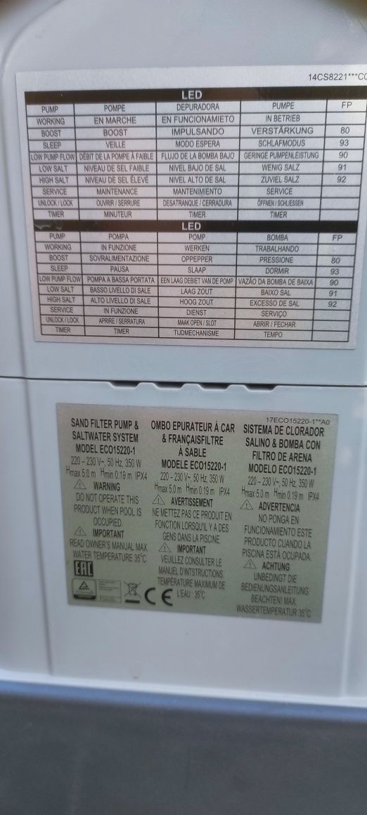 Pompa basenowa z generatorem chloru  intex 15220-1