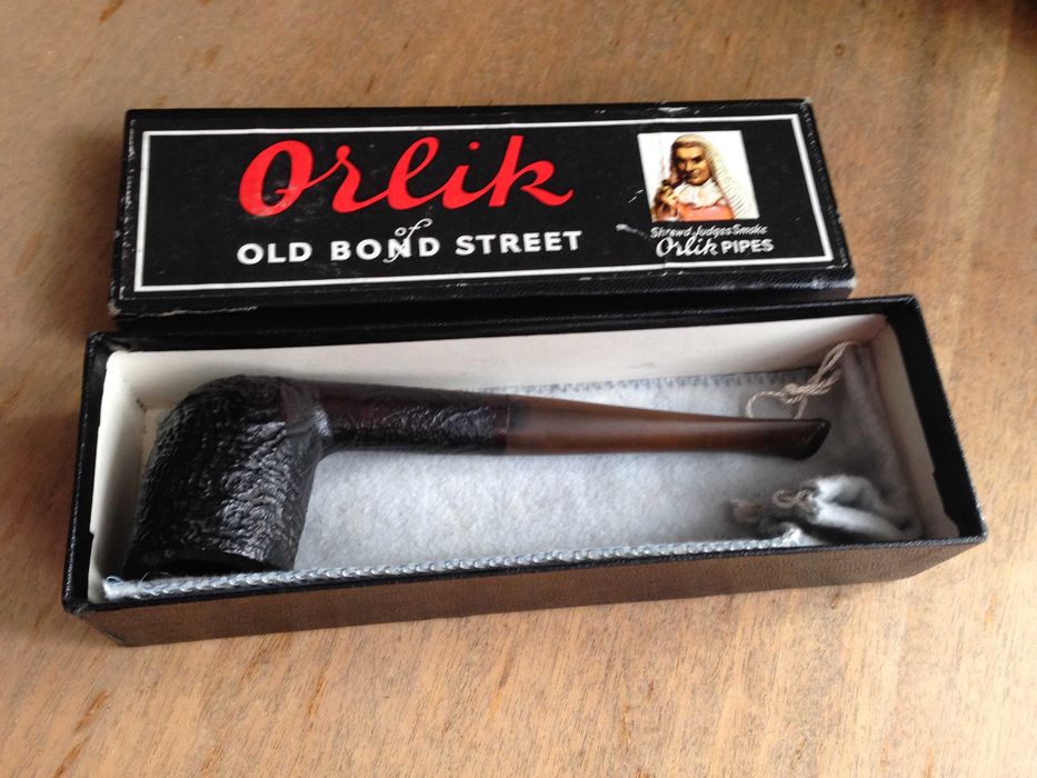 Markowa fajka LINCOLN Sandblasted Briar.