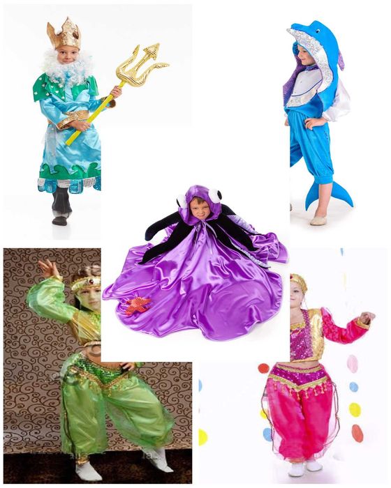 Прокат дитячих костюмів Київ, жабеня,кабан,сніговик,зайчик,пінгвін,паж