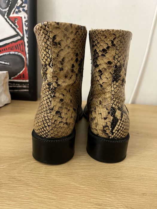 Черевики Hvoya 41, під змію, квадратний ніс, стиль Mista, Marni, Acne