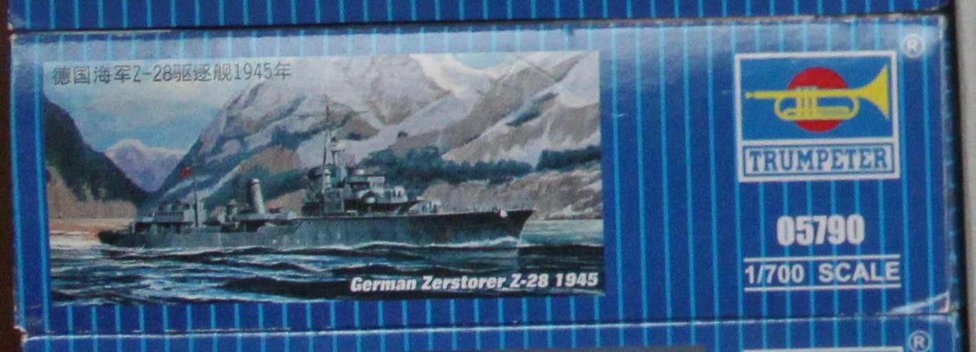 1:700 Trumpeter 05790 model niemieckiego niszczyciela Z-28