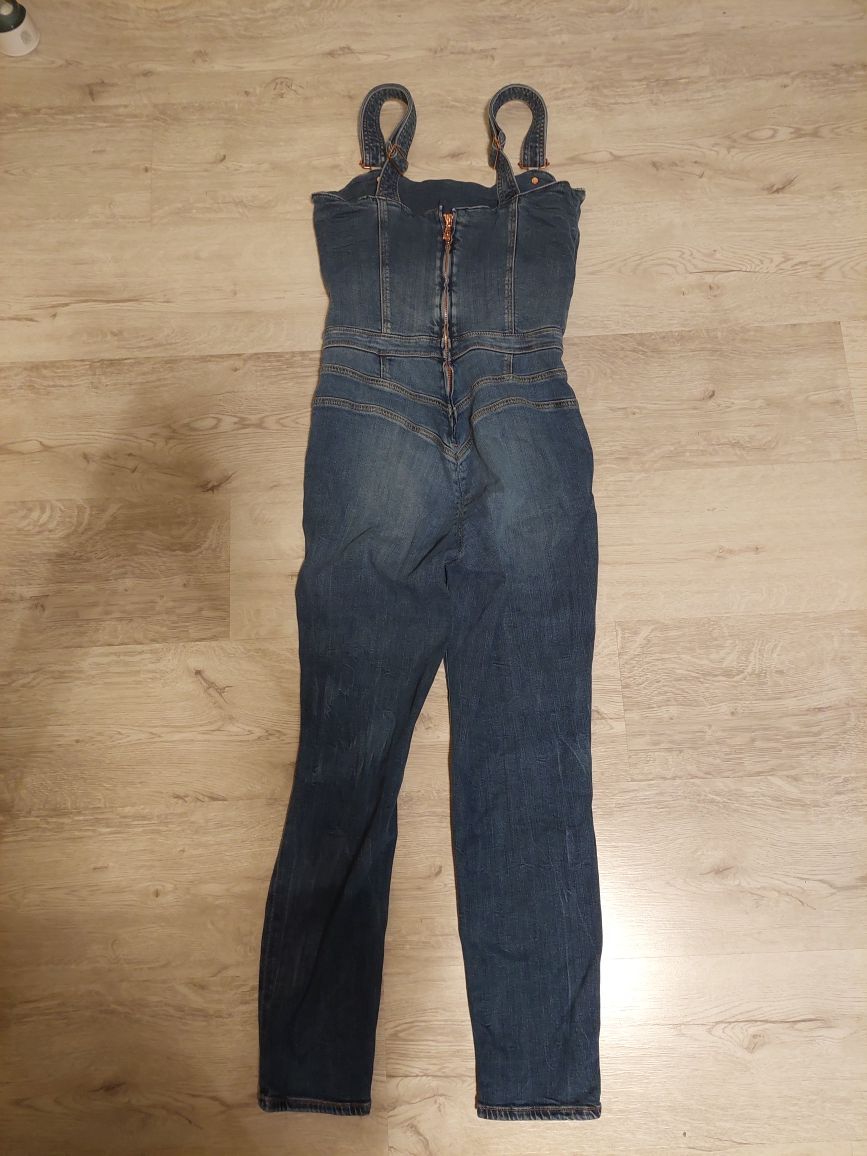 Guess nowe ogrodniczki kombinezon jeansowy długi S XS