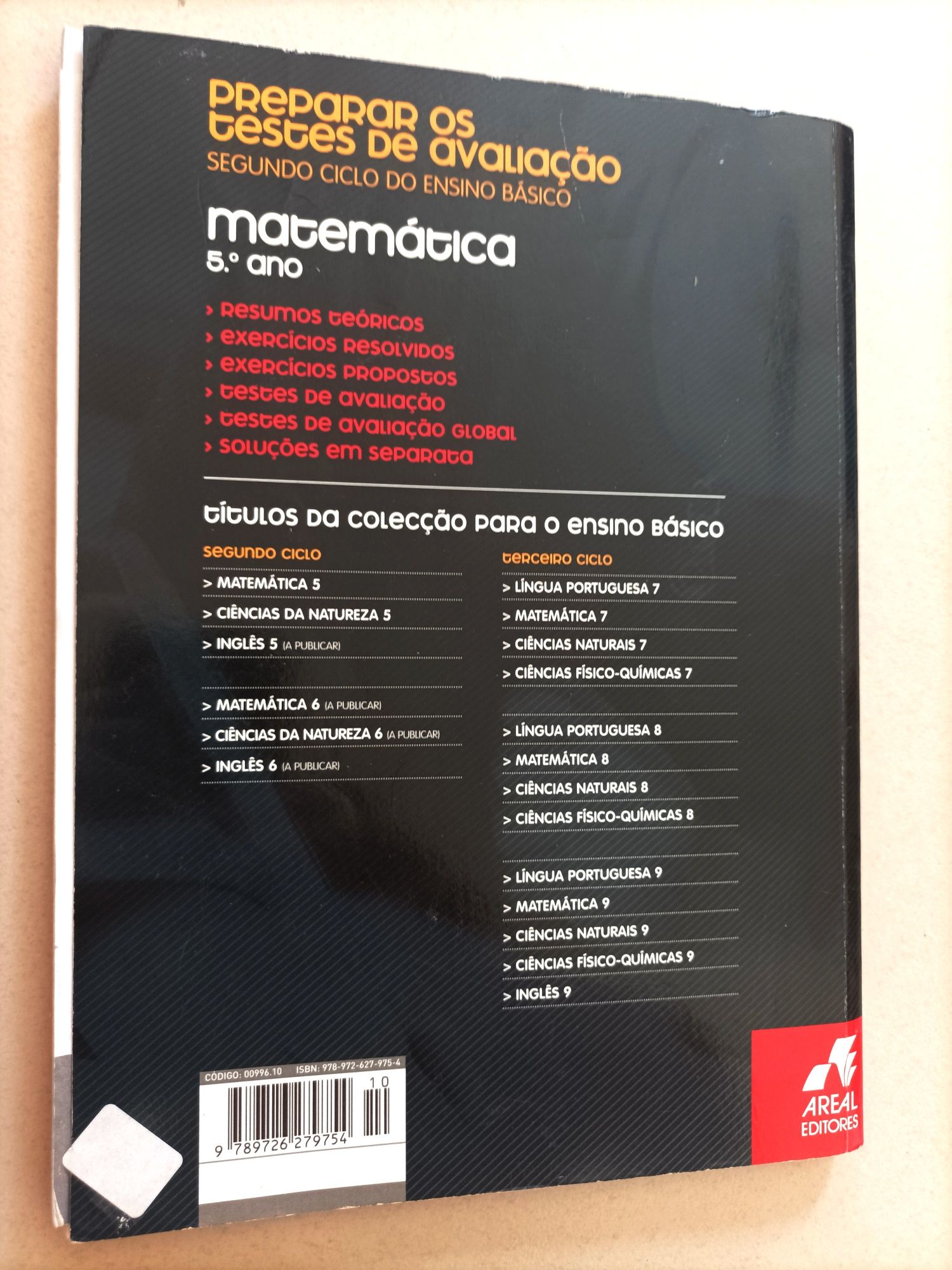Preparar os Testes 5 - Matemática 5° Ano - Manual Auxiliar