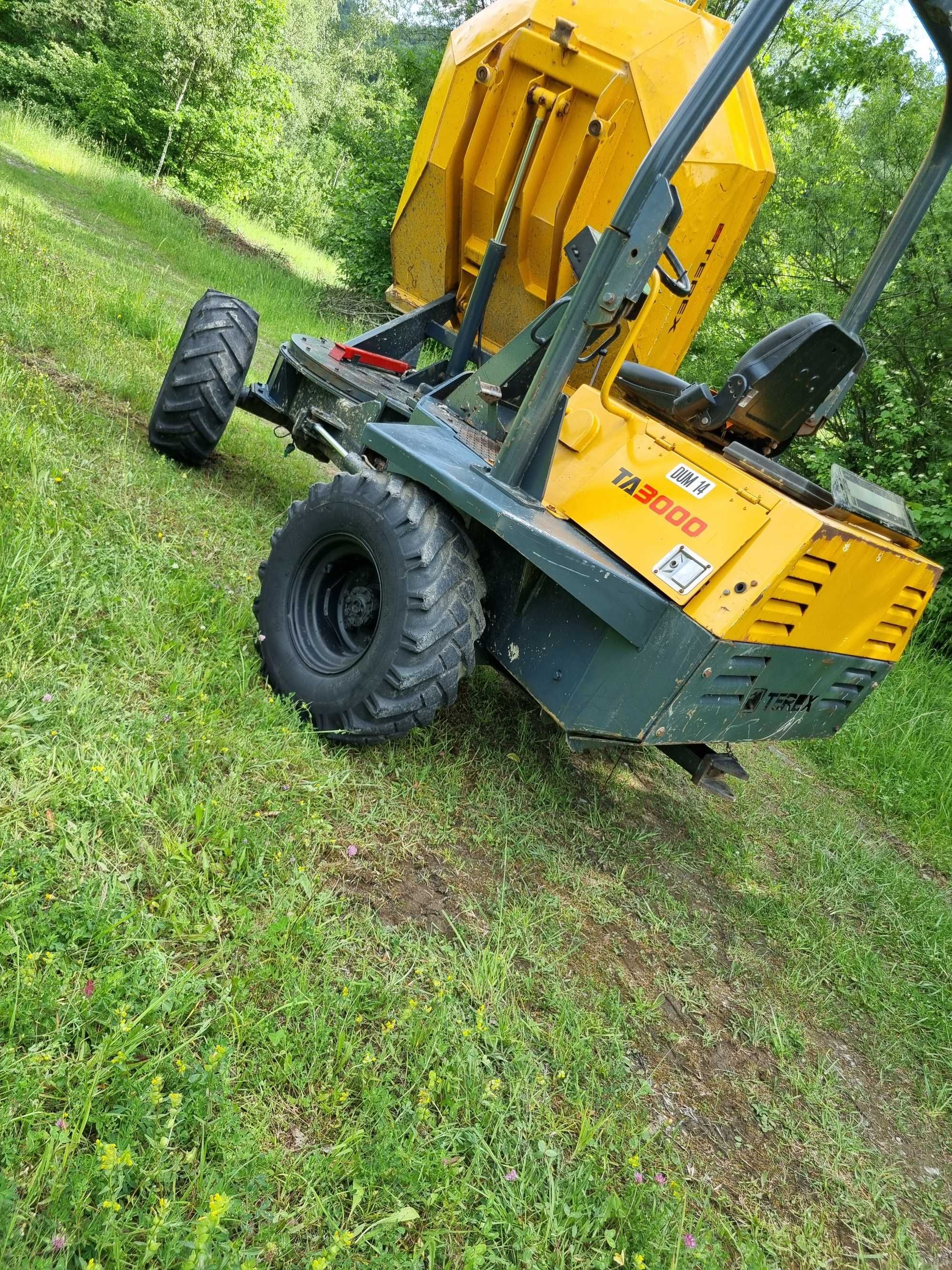 Wozidło 3t TEREX OBRÓT 4X4+KIPER z Norwegii Idealny stan KUBOTA 4cyl