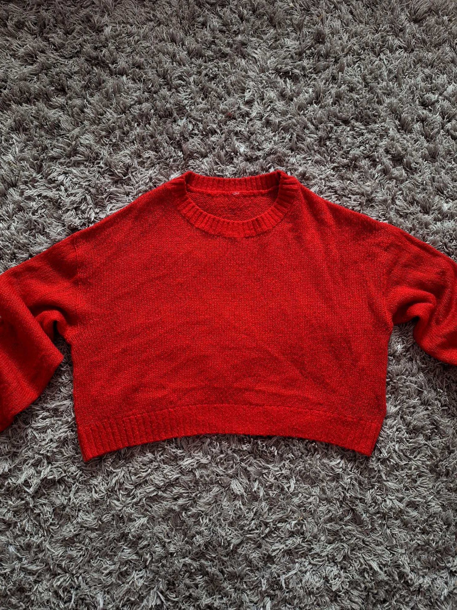 H&M Czerwony sweter/sweterek r.M, r.38