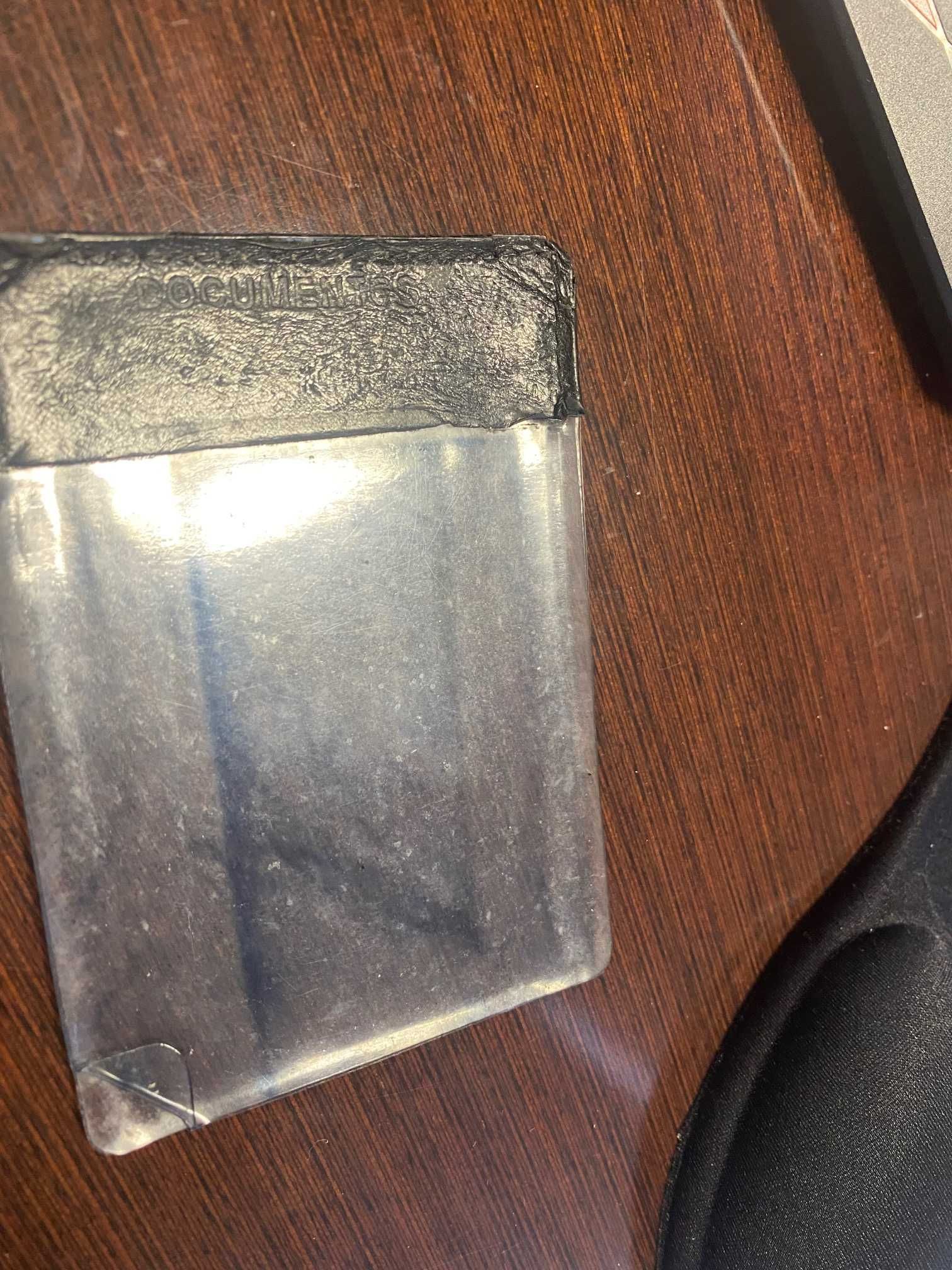 carteira de plastico para documentos