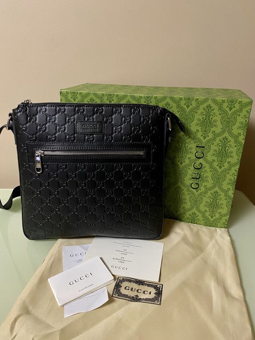 GUCCI Guccissima Masenger Bag Black