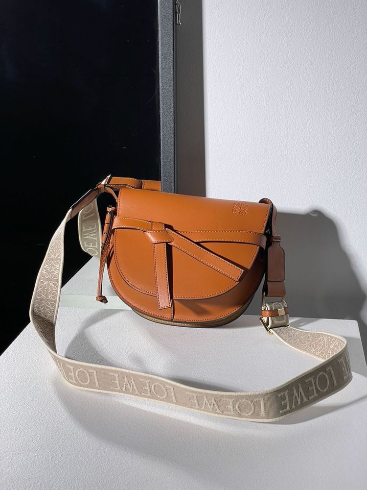 Torebka Loewe Gate Small Leather Brown