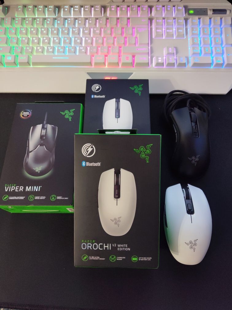 Razer Orochi V2 Bluetooth/Wireless White (RZ01-03730400-R3G1)