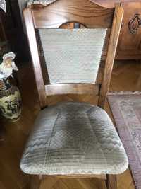 Krzesła tapicerowane - holenderskie - dębowe