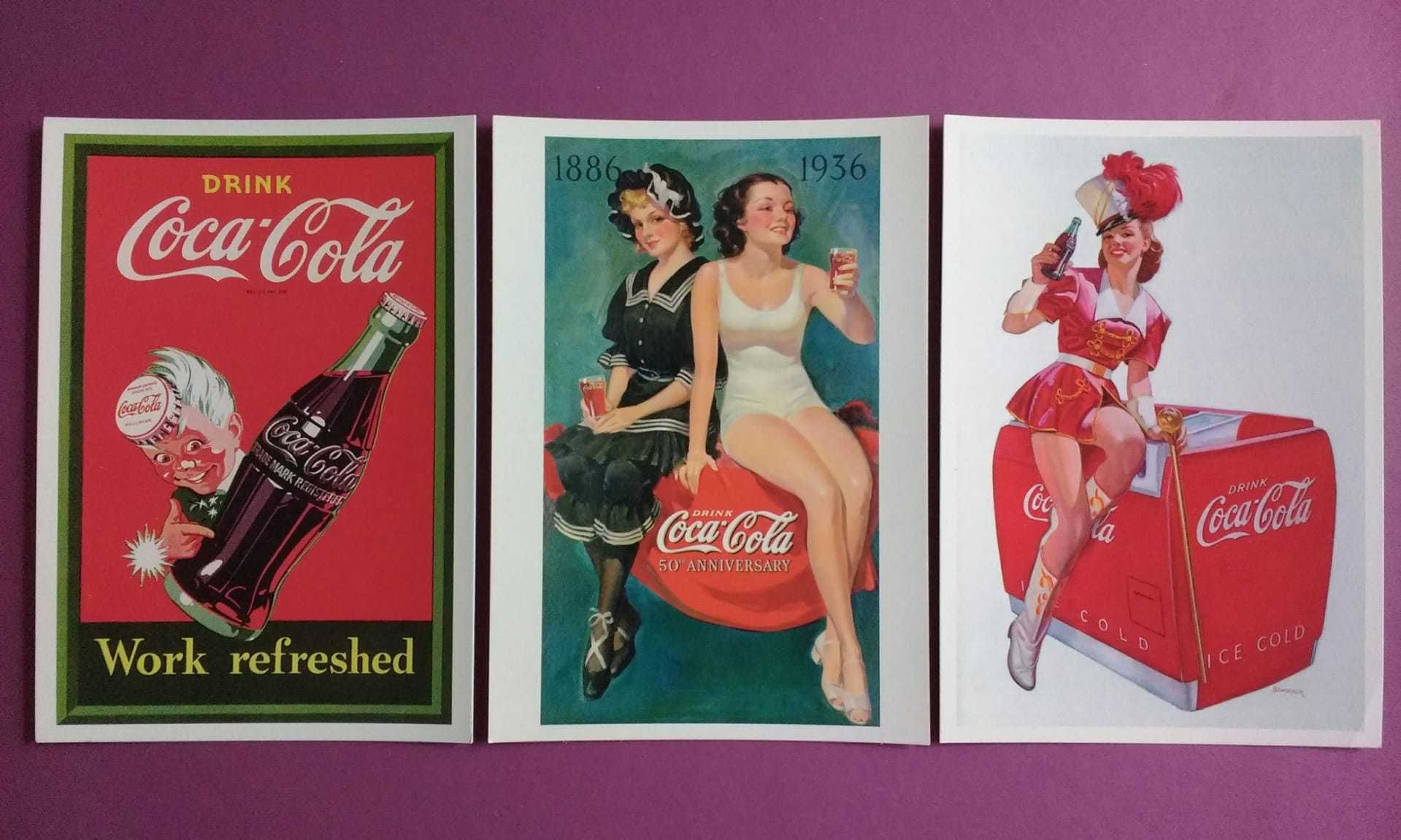postais vintage da Coca-Cola