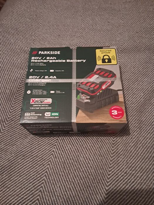 Akumulator Parkside 2,4A + Ładowarka w zestawie