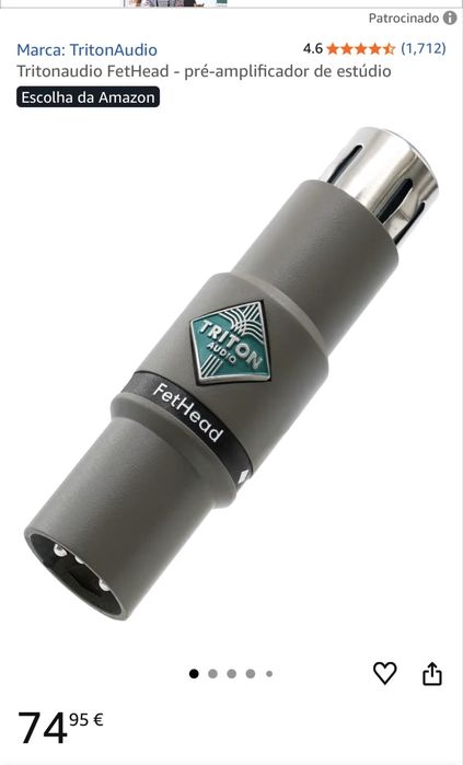 Shure Sm7b + TritonAudio FetHead + M-Audio BX5