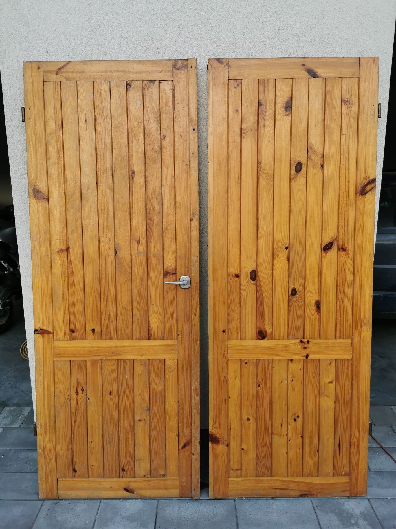 Drzwi drewniane dwuskrzydłowe wewnętrzne