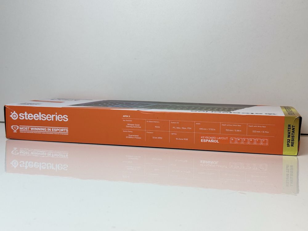 Ігрова компʼютерна Клавіатура SteelSeries Apex 3 64798 з підсвіткою