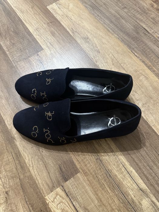 Лофери/туфлі натуральна замша Aquamarin