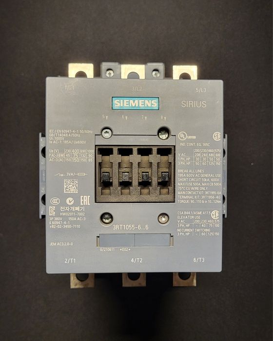 Stycznik Simens SIRIUS 3RT1055-6AB36