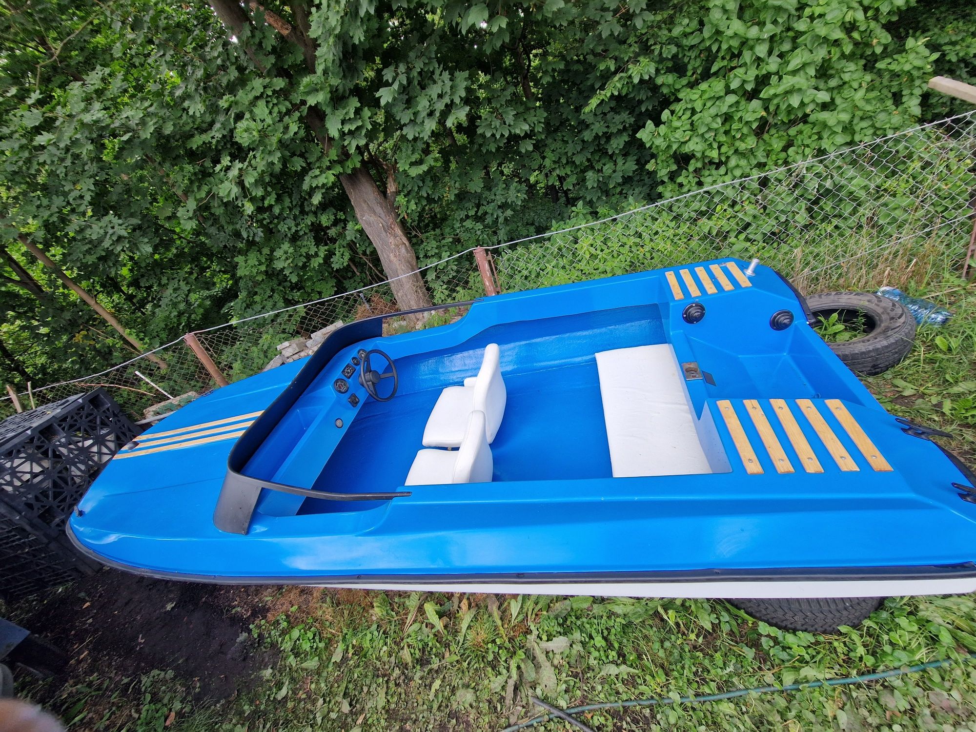 łódka motorówka ślizgacz  łódź  kadłub  4,80x180 Silnik