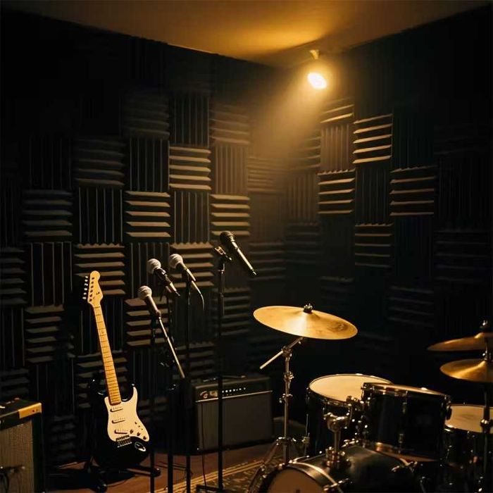 Painéis de Parede à Prova de Som em Espuma Acústica - Novo