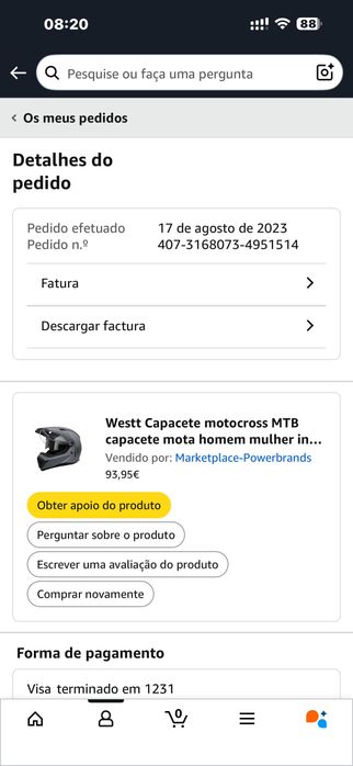 Capacete Westt tamanho XL como novo